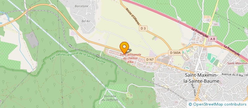 localisation de l'entreprise NG INVEST NGI à SAINT-MAXIMIN-LA-SAINTE-BAUME