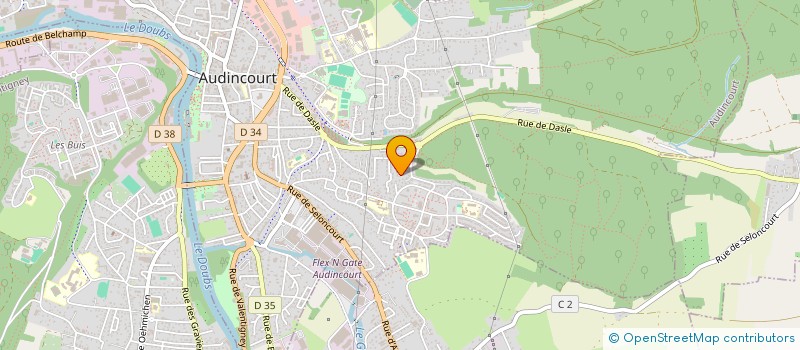 localisation de l'entreprise NG INVESTISSEMENT  AUDINCOURT