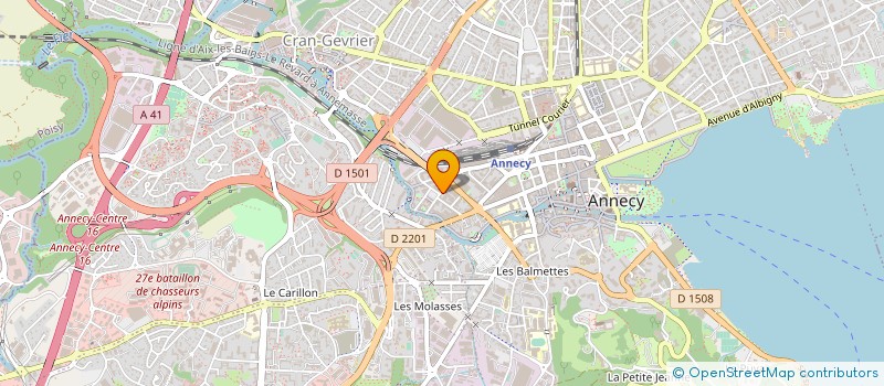 localisation de l'entreprise NG INVESTISSEMENT à ANNECY