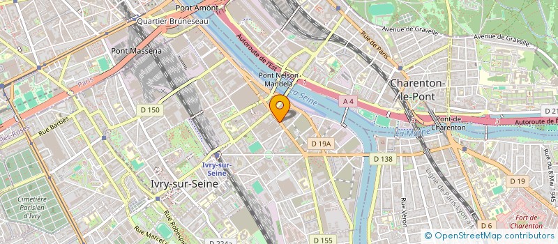 localisation de l'entreprise NG LA FONDERIE (NLF) à IVRY-SUR-SEINE