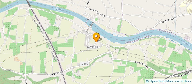 localisation de l'entreprise NG LTP  CHATEAUNEUF-SUR-ISERE