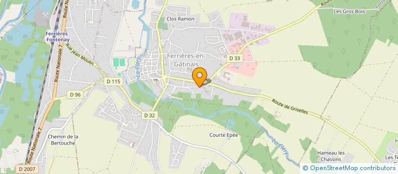 localisation de l'entreprise NG MACONNERIE à FERRIERES-EN-GATINAIS