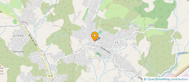 localisation de l'entreprise NG METALLERIE à APPIETTO