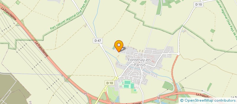 localisation de l'entreprise NG MIROITERIE  FONTENAY-EN-PARISIS