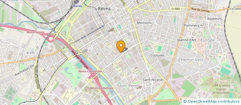 localisation de l'entreprise NG MUSIQUE à REIMS