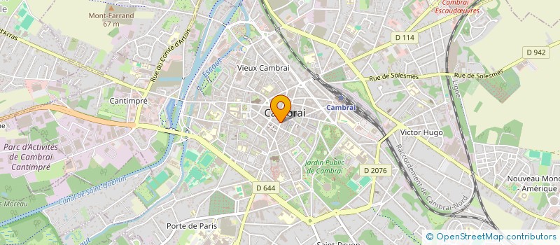 localisation de l'entreprise NG OPTIC à CAMBRAI