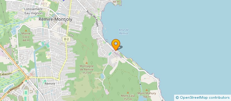 localisation de l'entreprise NG OUTREMER  REMIRE-MONTJOLY