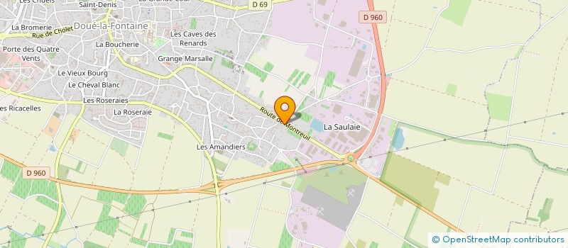 localisation de l'entreprise NG PEINTURE  DOUE-EN-ANJOU