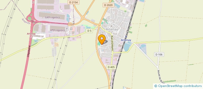 localisation de l'entreprise NG RENOVATION à ARTENAY
