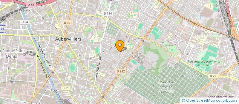 localisation de l'entreprise NG TRADE  AUBERVILLIERS