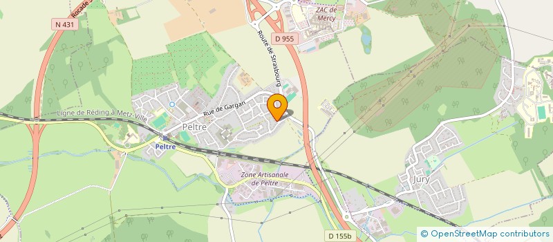 localisation de l'entreprise NG TRANSPORT  PELTRE