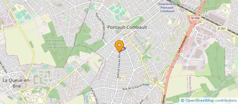 localisation de l'entreprise NG TRANSPORTS à PONTAULT-COMBAULT