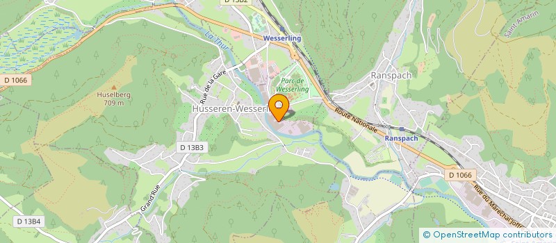 localisation de l'entreprise NG USINAGE à HUSSEREN-WESSERLING