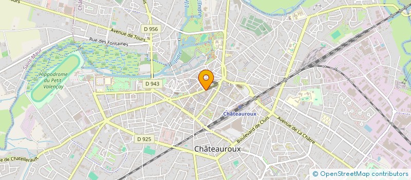 localisation de l'entreprise NG VISION à CHATEAUROUX
