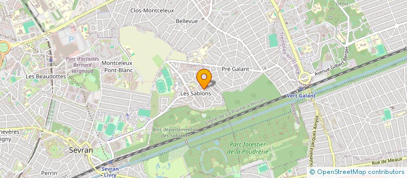 localisation de l'entreprise NG2 ANIMATION à SEVRAN