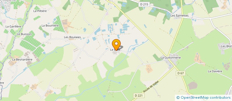 localisation de l'entreprise NGA-FILLAUDEAU à MONTREVAULT-SUR-EVRE
