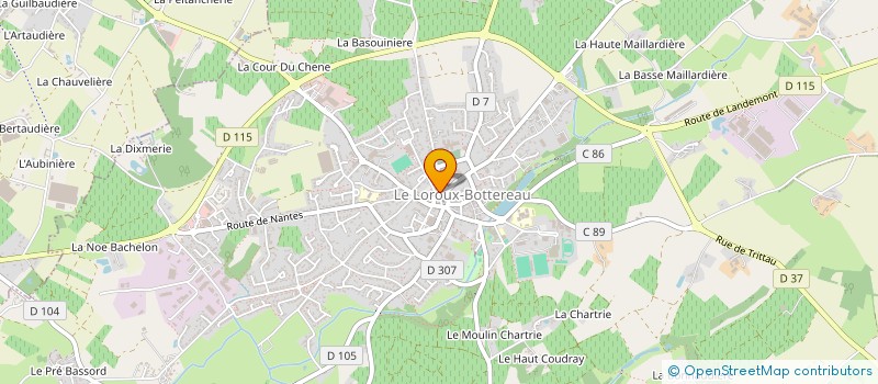 localisation de l'entreprise NGA FINANCE  LE LOROUX-BOTTEREAU