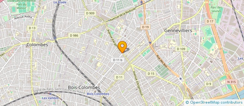 localisation de l'entreprise NGALIMMO à BOIS-COLOMBES