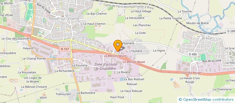 localisation de l'entreprise NGB CONCEPT  BRECE