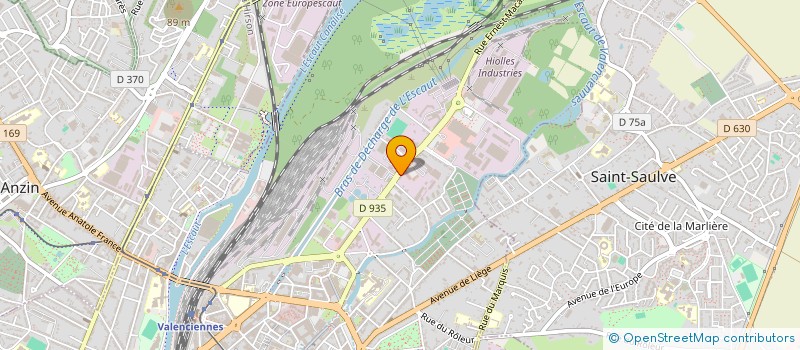 localisation de l'entreprise NGBC à VALENCIENNES