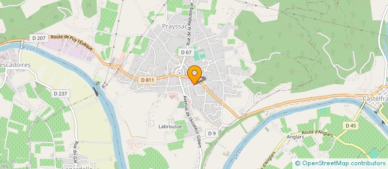 localisation de l'entreprise NGD  PRAYSSAC