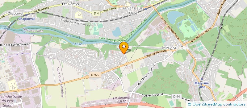 localisation de l'entreprise NGE  MERY-SUR-OISE