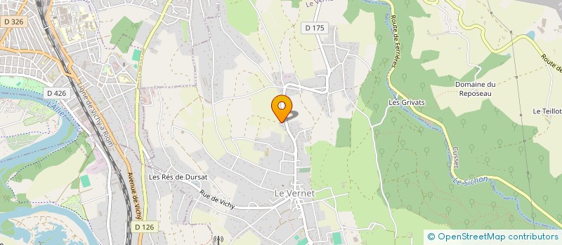 localisation de l'entreprise NGE LES SAULES  LE VERNET