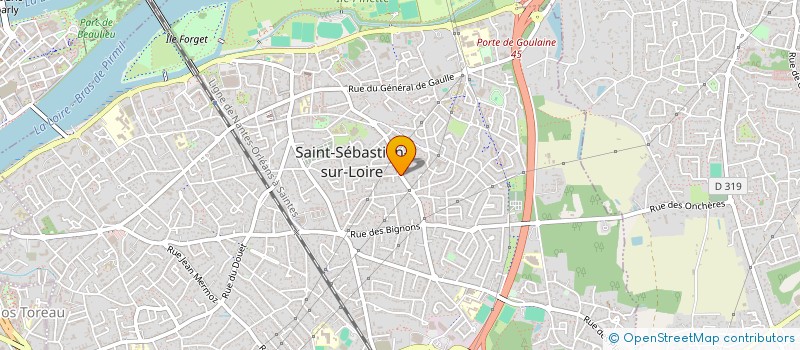localisation de l'entreprise NGEBAT INGENIERIE à SAINT-SEBASTIEN-SUR-LOIRE