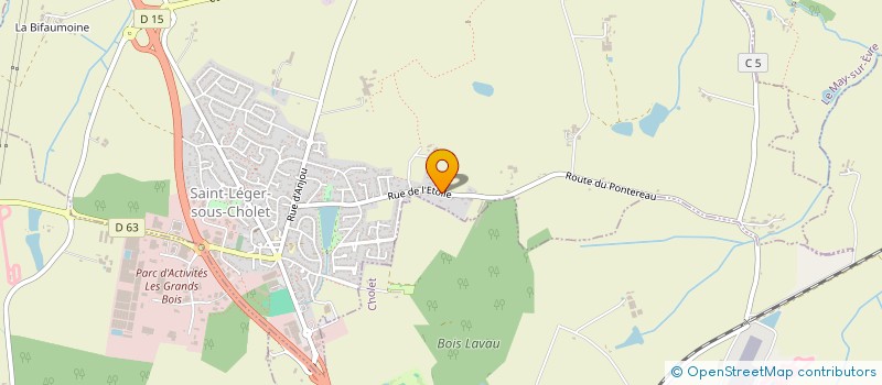 localisation de l'entreprise NGFORMATIONDROIT  SAINT-LEGER-SOUS-CHOLET