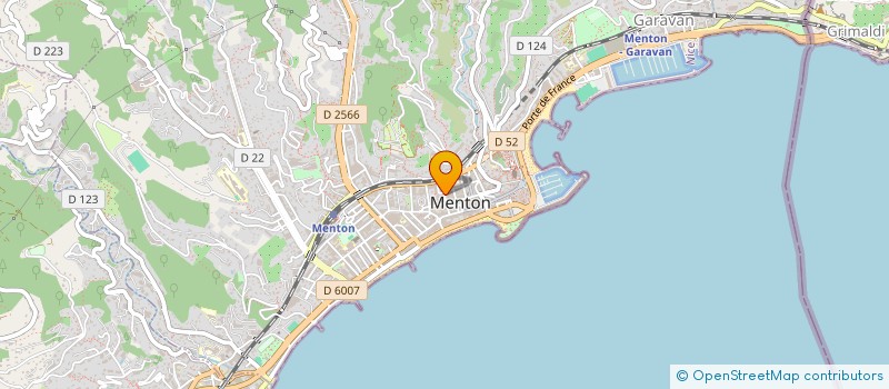 localisation de l'entreprise NGH  MENTON