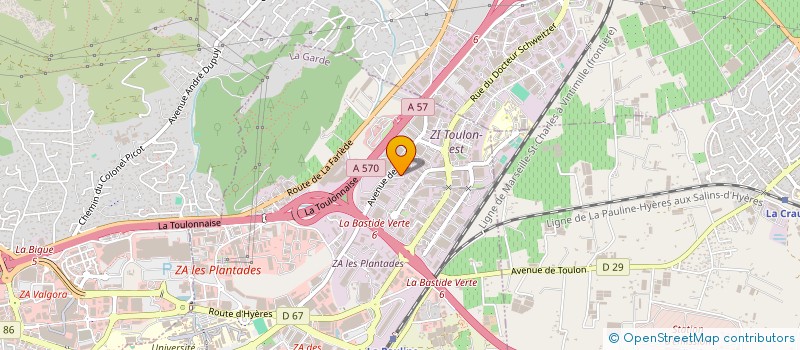 localisation de l'entreprise NGI  LA GARDE