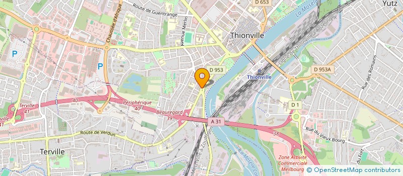 localisation de l'entreprise NGI HOLDING à THIONVILLE