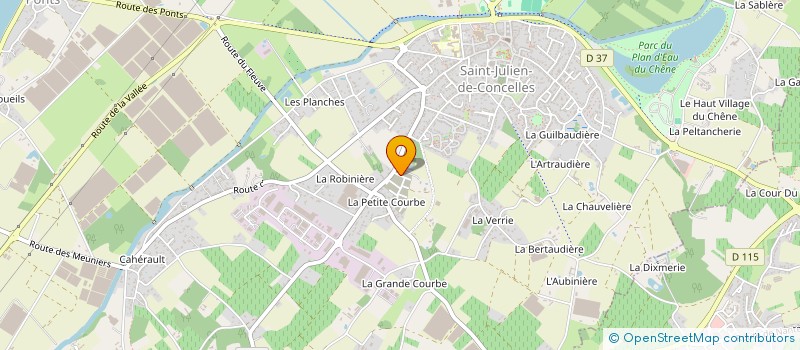 localisation de l'entreprise NGI TRANSPORT à SAINT-JULIEN-DE-CONCELLES