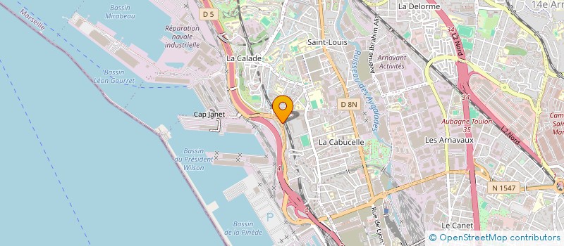 localisation de l'entreprise NGL à MARSEILLE 15
