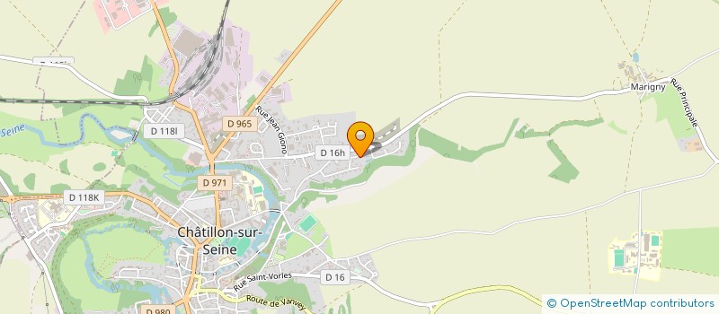 localisation de l'entreprise NGL IMMO  CHATILLON-SUR-SEINE