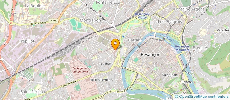 localisation de l'entreprise NGL INVEST  BESANCON