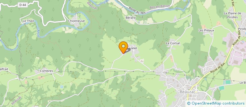 localisation de l'entreprise NGM IMMO  BEAUZAC