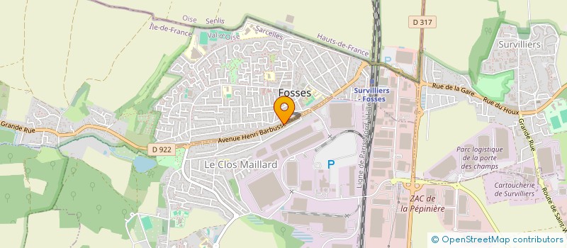 localisation de l'entreprise NGMF  FOSSES