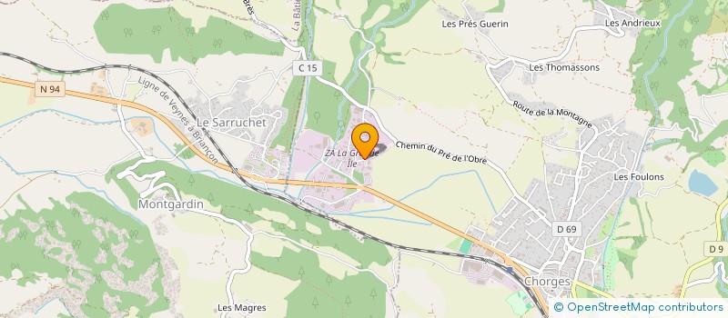 localisation de l'entreprise NGN MGN PROD  CHORGES