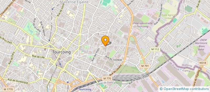 localisation de l'entreprise NGO CONFECTION à TOURCOING