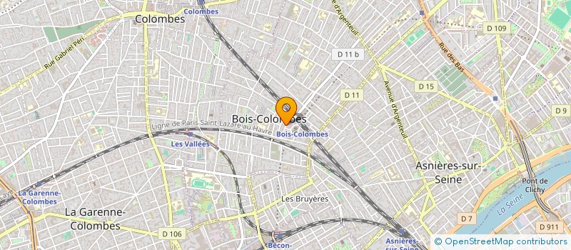 localisation de l'entreprise NGOLO à BOIS-COLOMBES