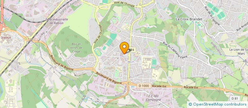 localisation de l'entreprise NGP à ANGOULEME