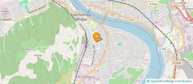 localisation de l'entreprise NGPO à TOURNON-SUR-RHONE