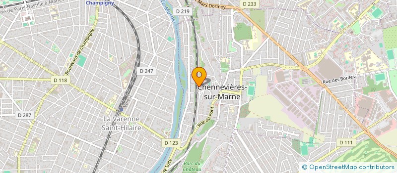 localisation de l'entreprise NGS BAT à CHENNEVIERES-SUR-MARNE
