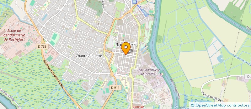 localisation de l'entreprise NGS FINANCES à ROCHEFORT