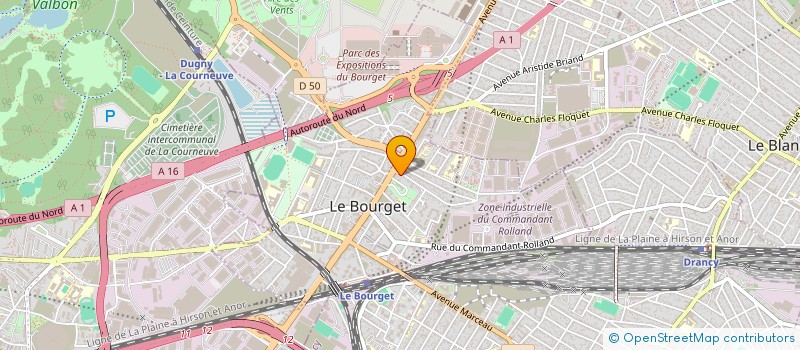 localisation de l'entreprise NGS PLOMBERIE à LE BOURGET