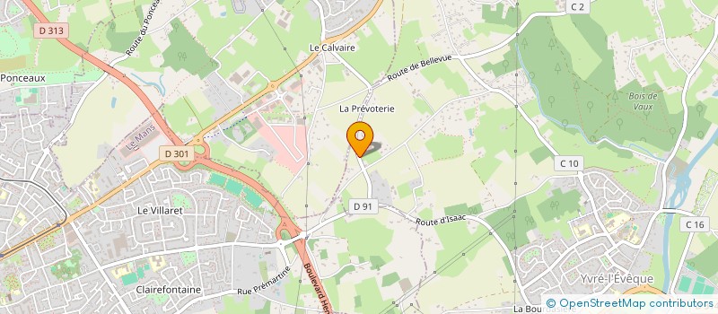 localisation de l'entreprise NGSB IMMO  YVRE-L'EVEQUE