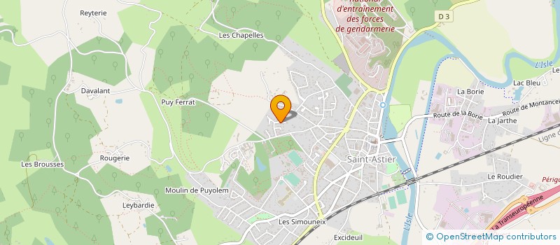 localisation de l'entreprise NGSC FRANCE TELETRAVAIL  SAINT-ASTIER