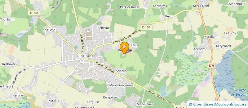 localisation de l'entreprise NGT IMMO  PLOUHINEC