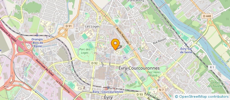 localisation de l'entreprise NGTEX à EVRY-COURCOURONNES